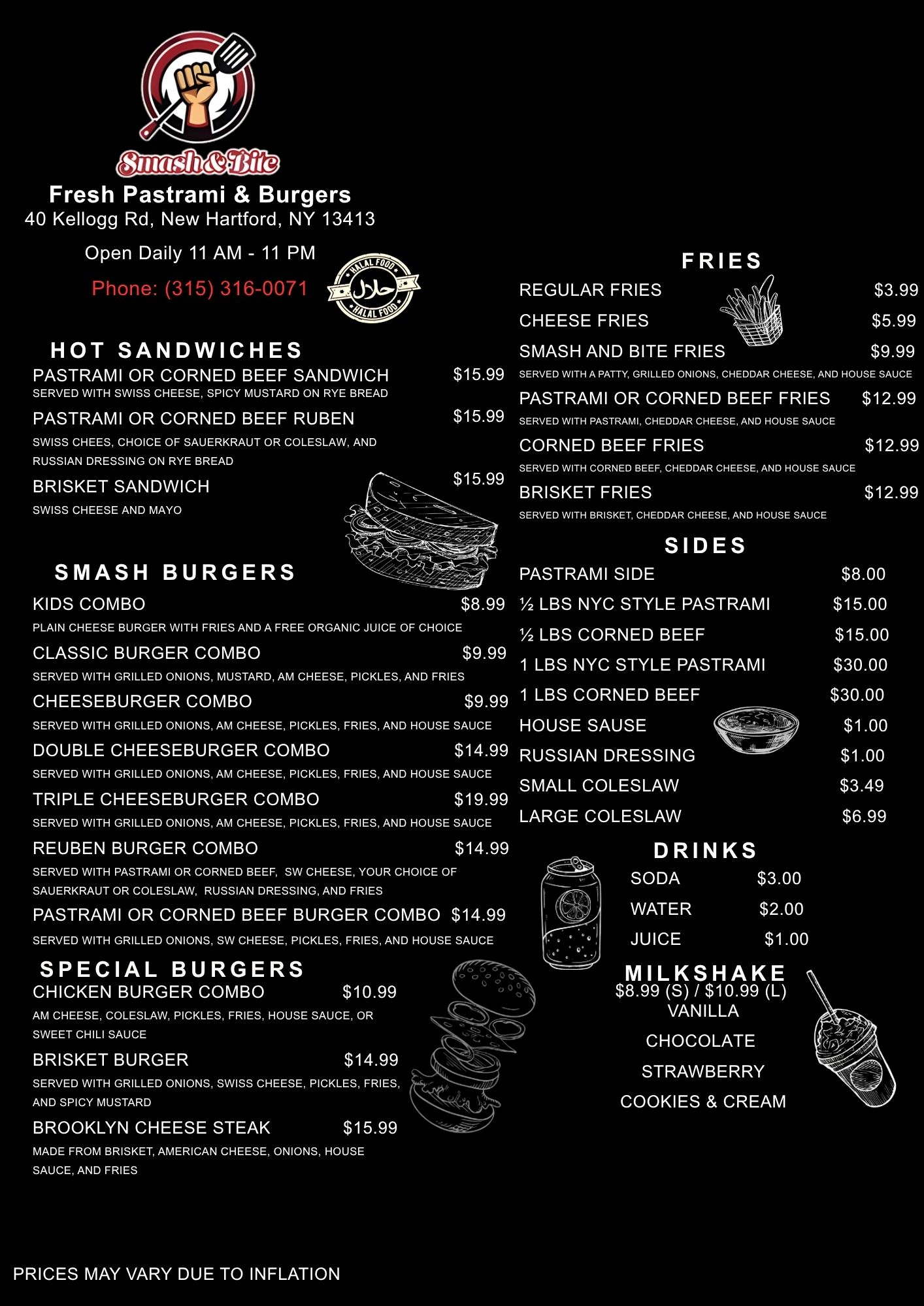 Menu Page 1